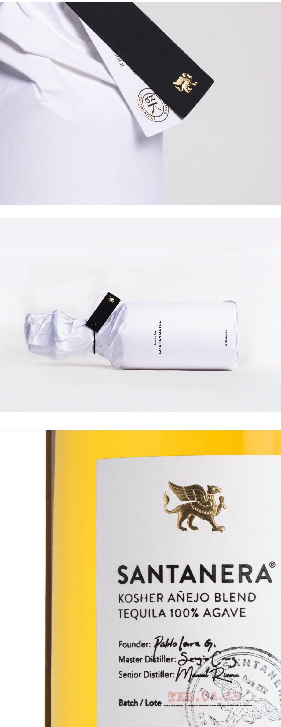 Santanera Añejo Kosher 750ml. - Imagen 2