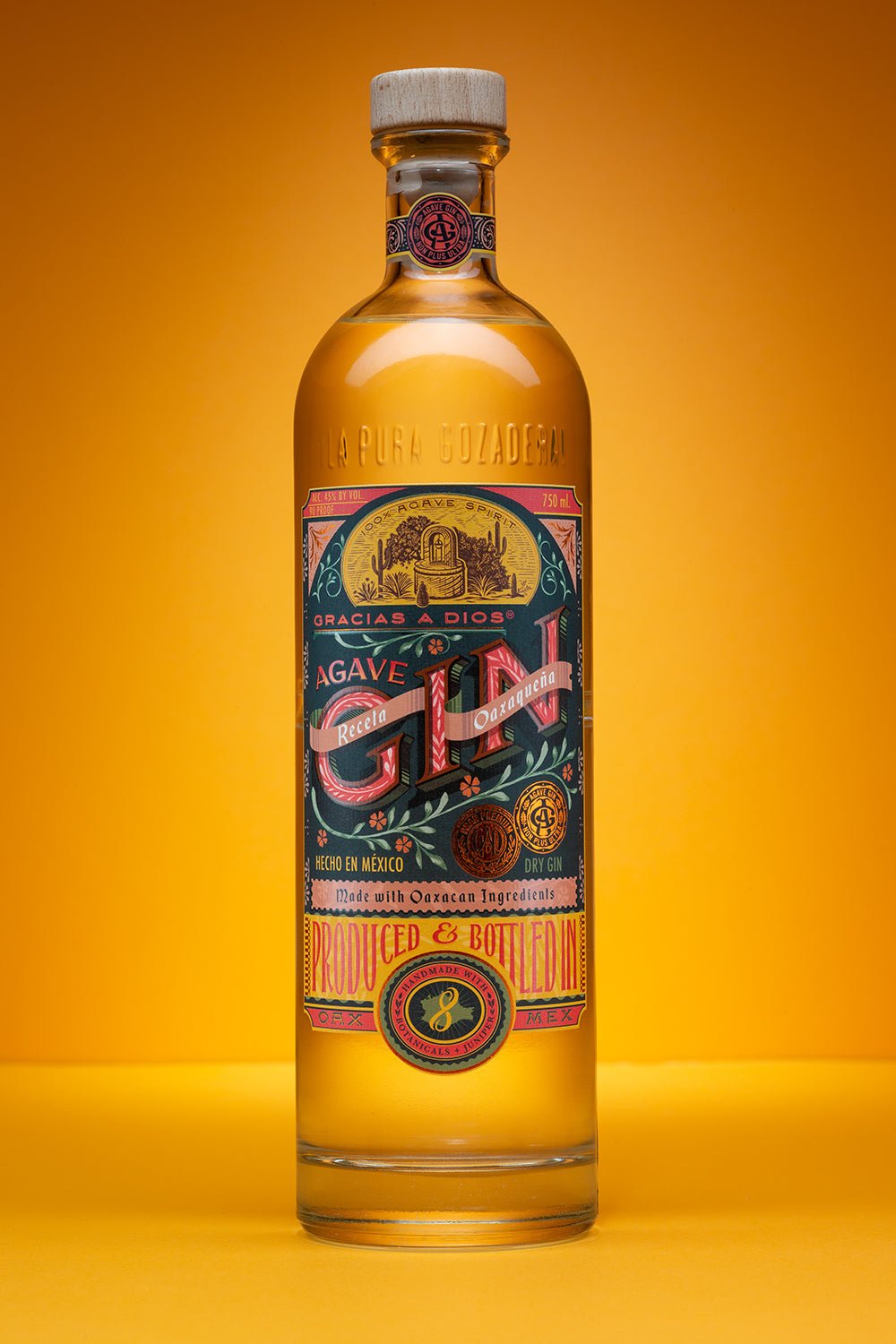 Ginebra Gracias a Dios Receta Oaxaqueña 750ml. - Imagen 2