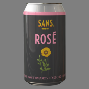 Sans Rosé Mendocino County California Lata 375ml.