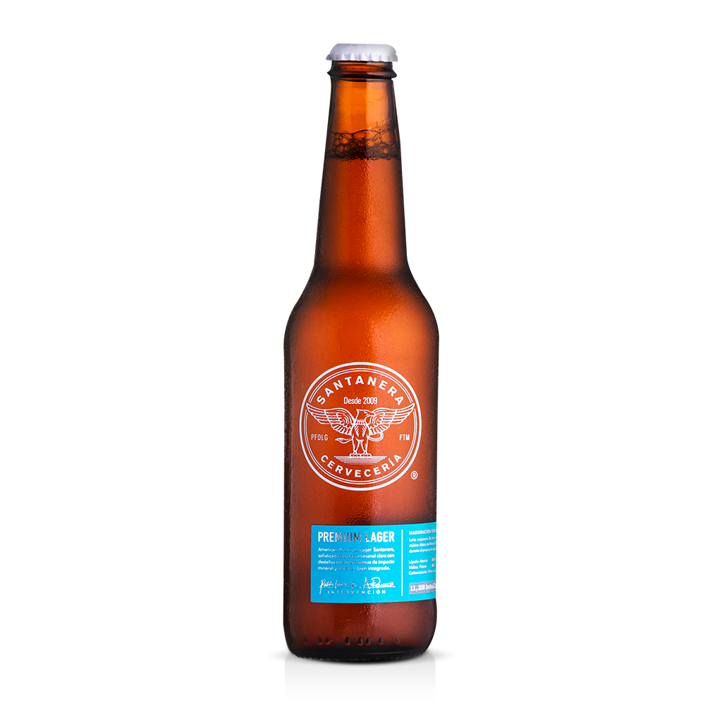 Santanera Premium Lager 355ml. - Imagen 2